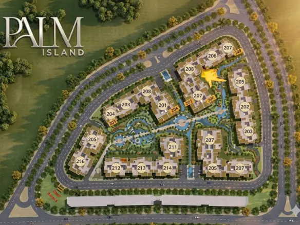 ماستر بلان مشروع بالم آيلاند الشروق من TG Developments