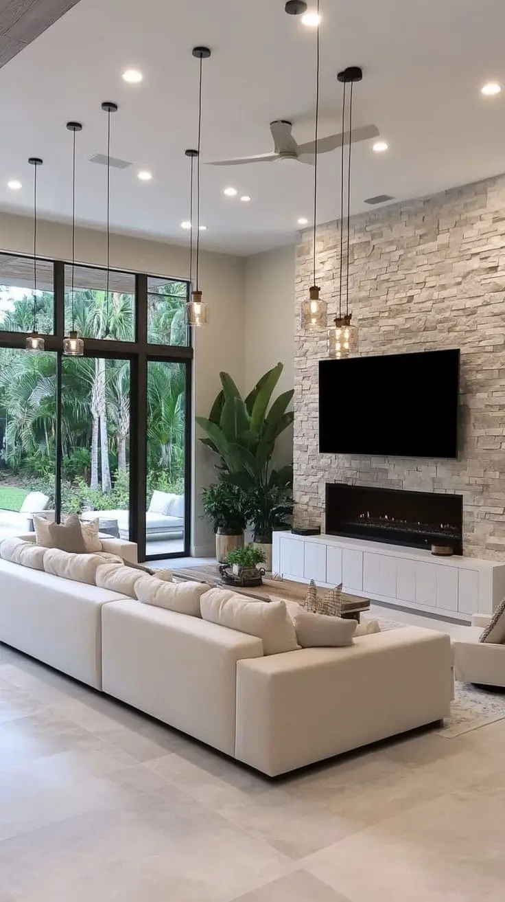 26 Stunning Modern Farmhouse Living Room Ideas with Black Shiplap Fireplaces – Fireplaces and Woodstoves