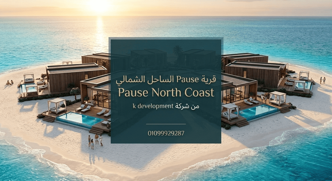 قرية Pause الساحل الشمالي Pause North Coast من شركة K للتطوير العقاري –