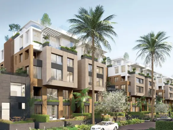 تصور معماري لوحدات تريو جاردنز Trio Gardens القاهرة الجديدة