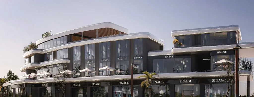 تصور معماري لمنطقة وايت ووك White Walk في وايت ريزيدنس