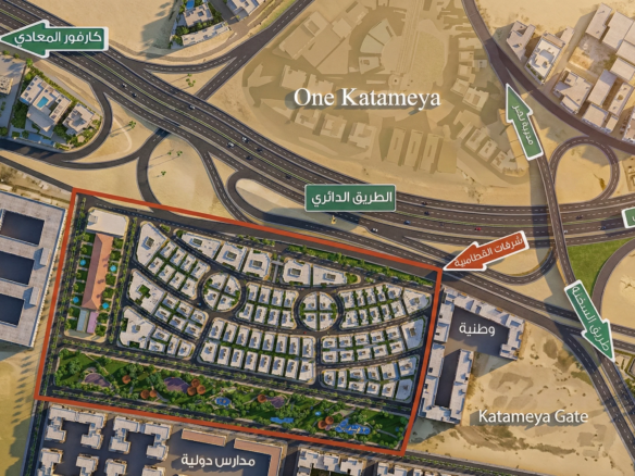 خريطة موقع سرايات القطامية
