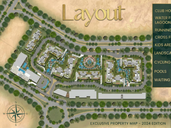 ماستر بلان كمبوند بالم إيست القاهرة الجديدة Palm East New Cairo Master Plan