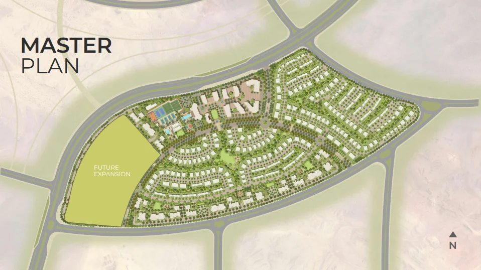 المخطط العام لكريسنت ووك Crescent Walk من مراكز