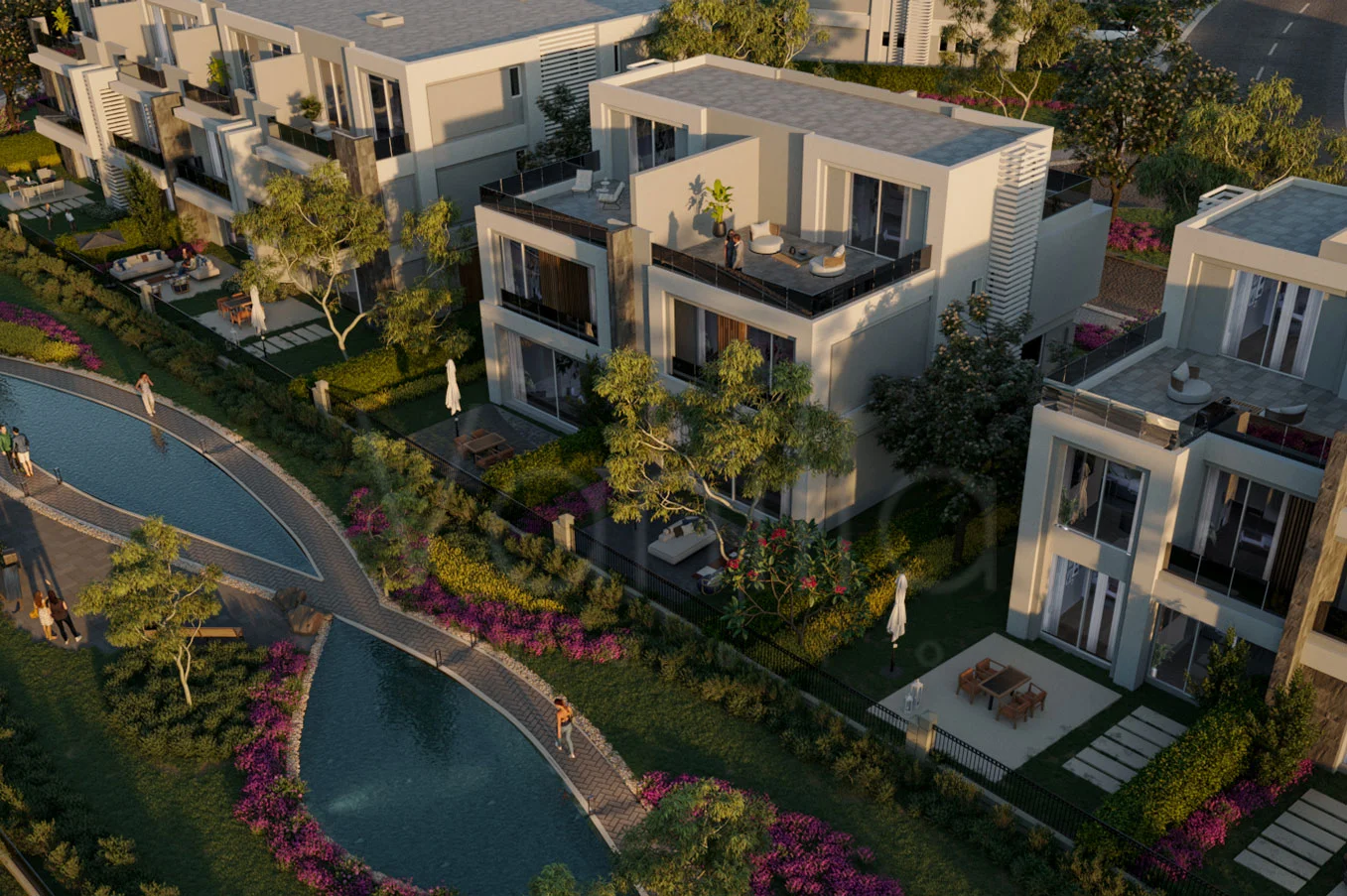 الباتيو تاون — فيلات المشروع 2 مشهد لفيلات الباتيو تاون El Patio Town من لافيستا 2