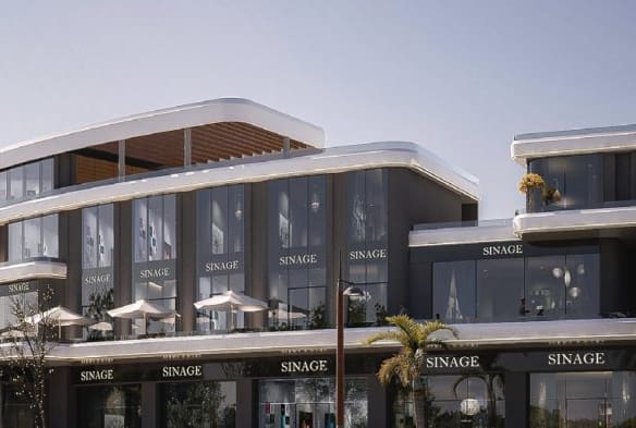 تصور معماري لمنطقة وايت ووك White Walk في وايت ريزيدنس
